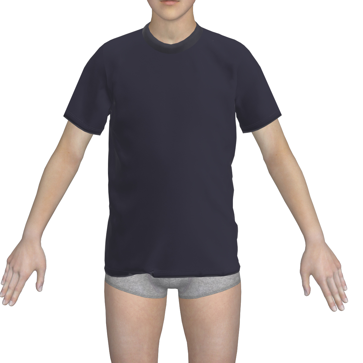 Manga corta niño marino