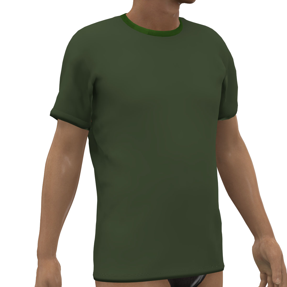 Camiseta manga corta Kaki