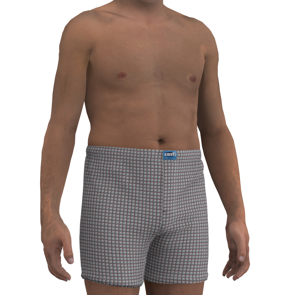 Boxer 3900 estampado 1 de cuadros con modelo